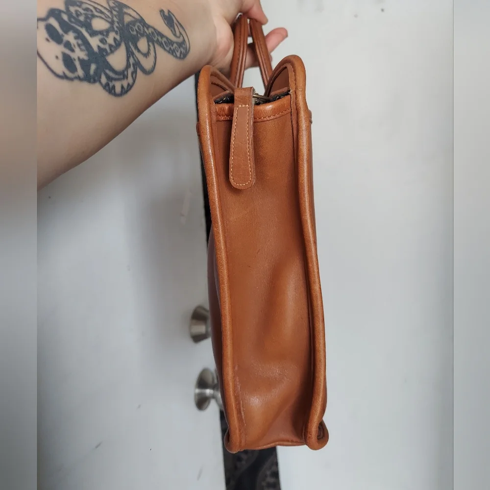 Vintage Coach British Tan Embassy Briefcase 5090🤎🧡 - Picture 9 of 16